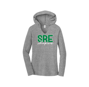 Sandbrock Ranch Spirit Wear-Womens Premium Perfect Tri Long Sleeve Hoodie On-Demand SRE Signature