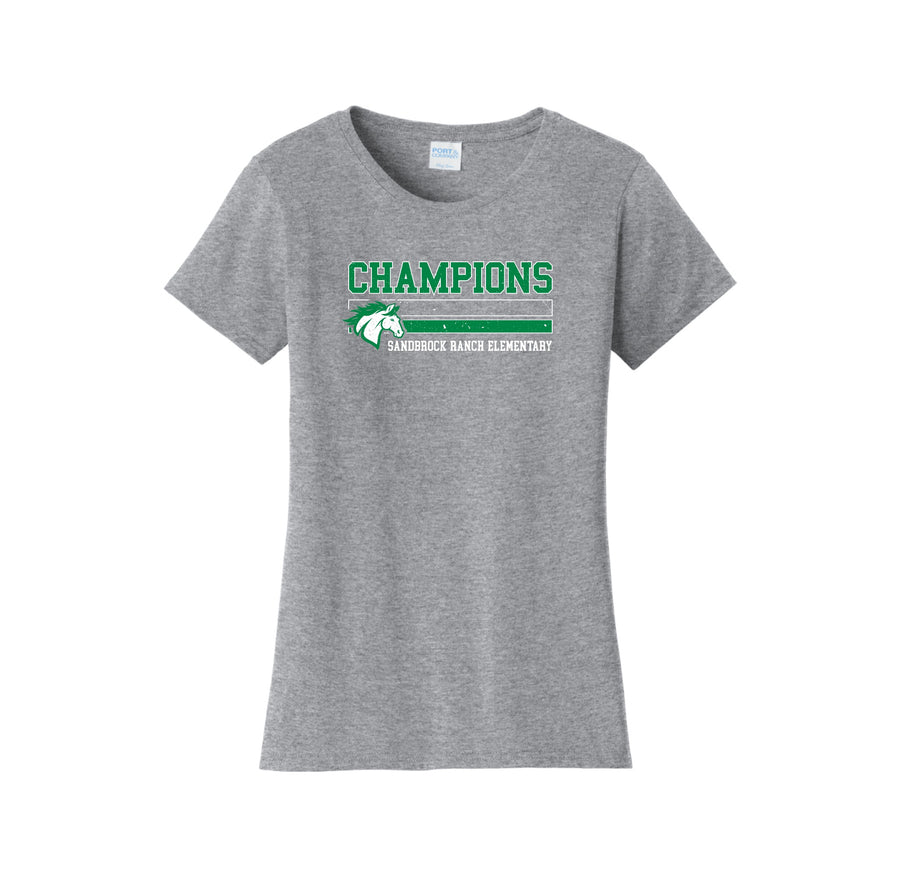 Sandbrock Ranch Spirit Wear-Womens Fan Favorite Tee On-Demand Champion Vintage