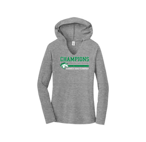 Sandbrock Ranch Spirit Wear-Womens Premium Perfect Tri Long Sleeve Hoodie On-Demand Champion Vintage