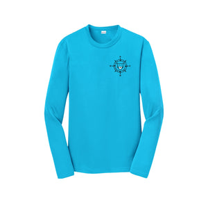 WAES-Youth Unisex Dri-Fit Long Sleeve Tee On-Demand Compass Logo