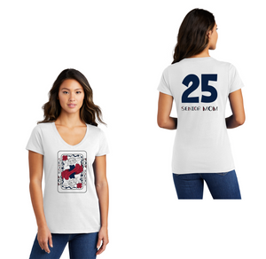 Dublin HS-Womens Fan Favorite V-Neck Tee MOM