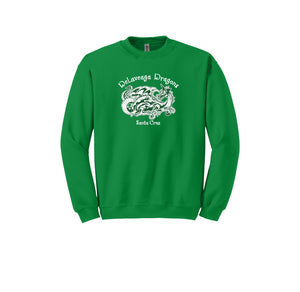 Delaveaga Elementary-Adult Unisex Crewneck Sweatshirt On-Demand Dragon