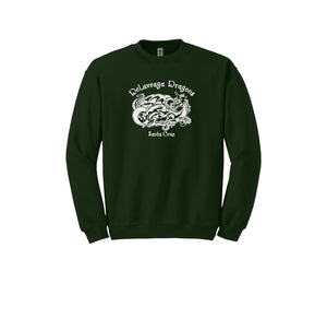 Delaveaga Elementary-Adult Unisex Crewneck Sweatshirt On-Demand Dragon