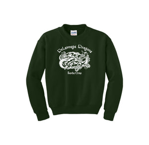 Delaveaga Elementary-Youth Unisex Crewneck Sweatshirt On-Demand Dragon