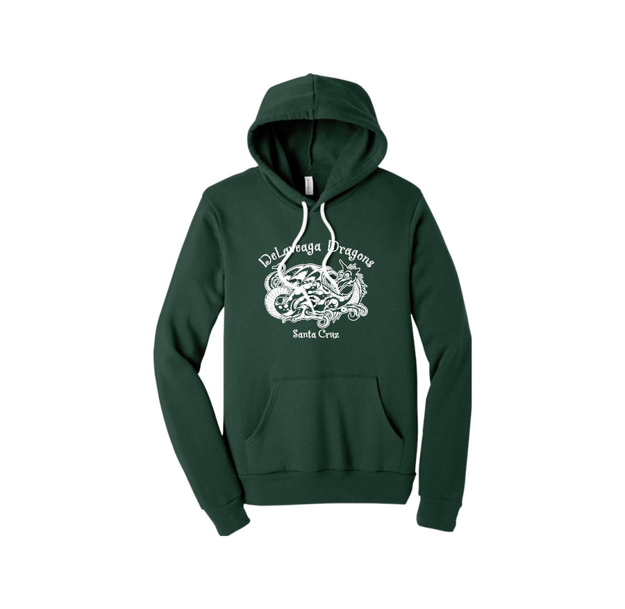 Delaveaga Elementary-Adult Unisex Premium Sponge Fleece Pullover Hoodie On-Demand Dragon