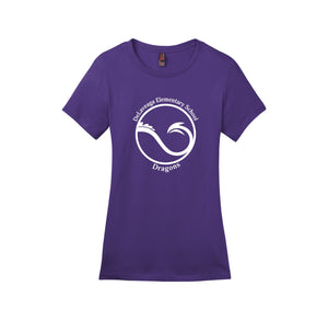 Delaveaga Elementary-Womens Premium Tee On-Demand Circle