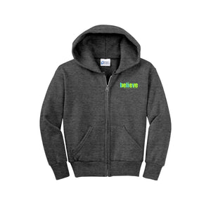 Garner Fine Arts-Youth Unisex Full-Zip Hooded Sweatshirt On-Demand