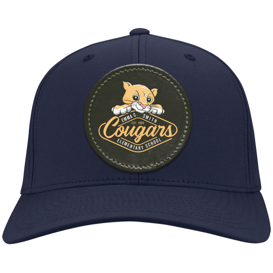 Emma C Smith Spirit Wear 2024/25 On Demand Store-CP80 Twill Cap - Circle Patch - Cougar Mascot Logo