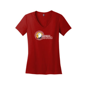 Waples Mill Elementary-District Womens Perfect Weight V-Neck Tee On-Demand