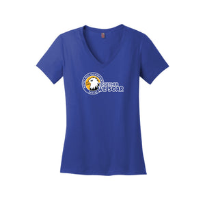 Waples Mill Elementary-District Womens Perfect Weight V-Neck Tee On-Demand