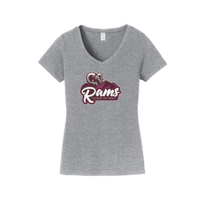 Pleasant Hill MS-Womens Fan Favorite V-Neck Tee On-Demand Rams_RAMS