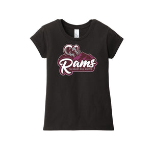 Pleasant Hill MS-Girls Youth Premium Tee On-Demand Rams_RAMS