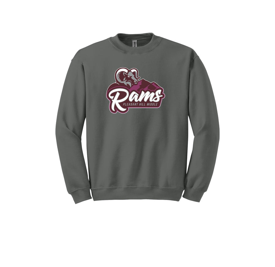 Pleasant Hill MS-Adult Unisex Crewneck Sweatshirt On-Demand Rams_RAMS