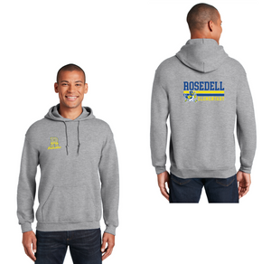 Rosedell-Adult Unisex Hoodie Front & Back Stripe