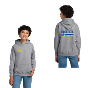 Rosedell-Youth Unisex Hoodie Front & Back Stripe