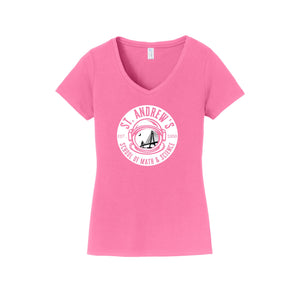 St. Andrews School of Math and Science-Womens Fan Favorite V-Neck Tee On-Demand CIRCLE