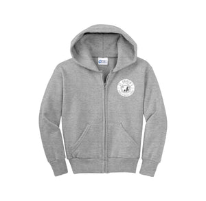 St. Andrews School of Math and Science-Youth Unisex Full-Zip Hooded Sweatshirt On-Demand CIRCLE