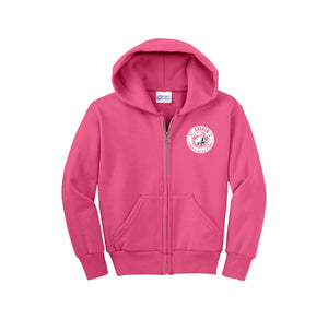 St. Andrews School of Math and Science-Youth Unisex Full-Zip Hooded Sweatshirt On-Demand CIRCLE