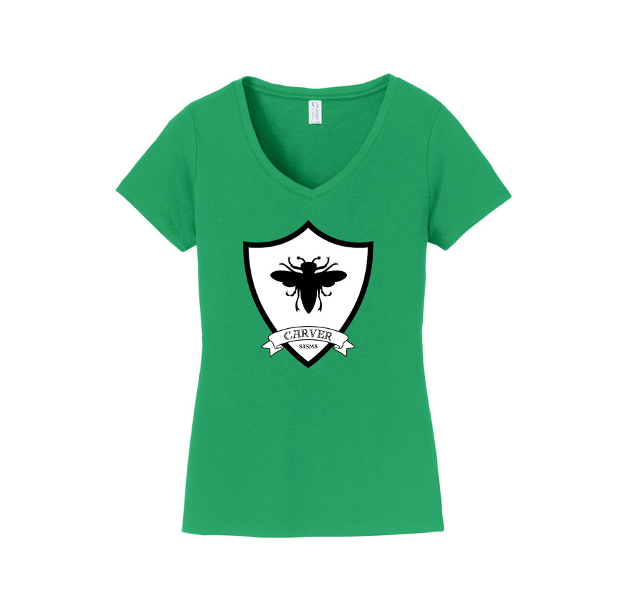 St. Andrews School of Math and Science-Womens Fan Favorite V-Neck Tee On-Demand CARVER