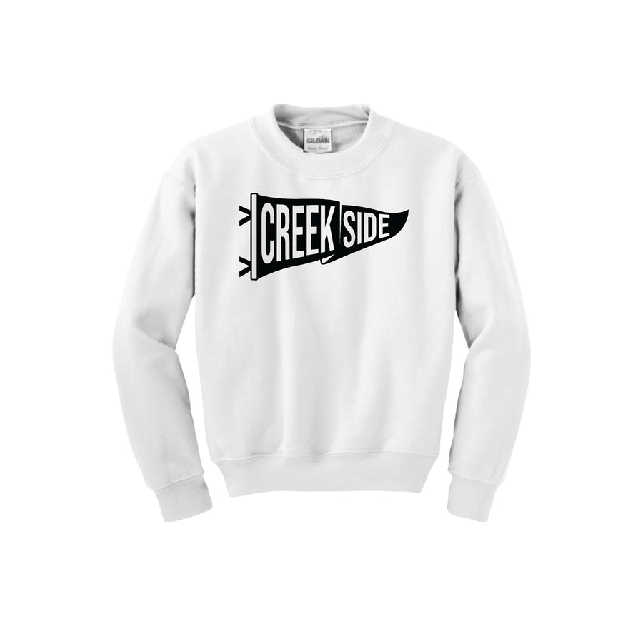 Creekside Elementary (Franklin TN) Spirit Wear-Youth Unisex Crewneck Sweatshirt On-Demand Flag