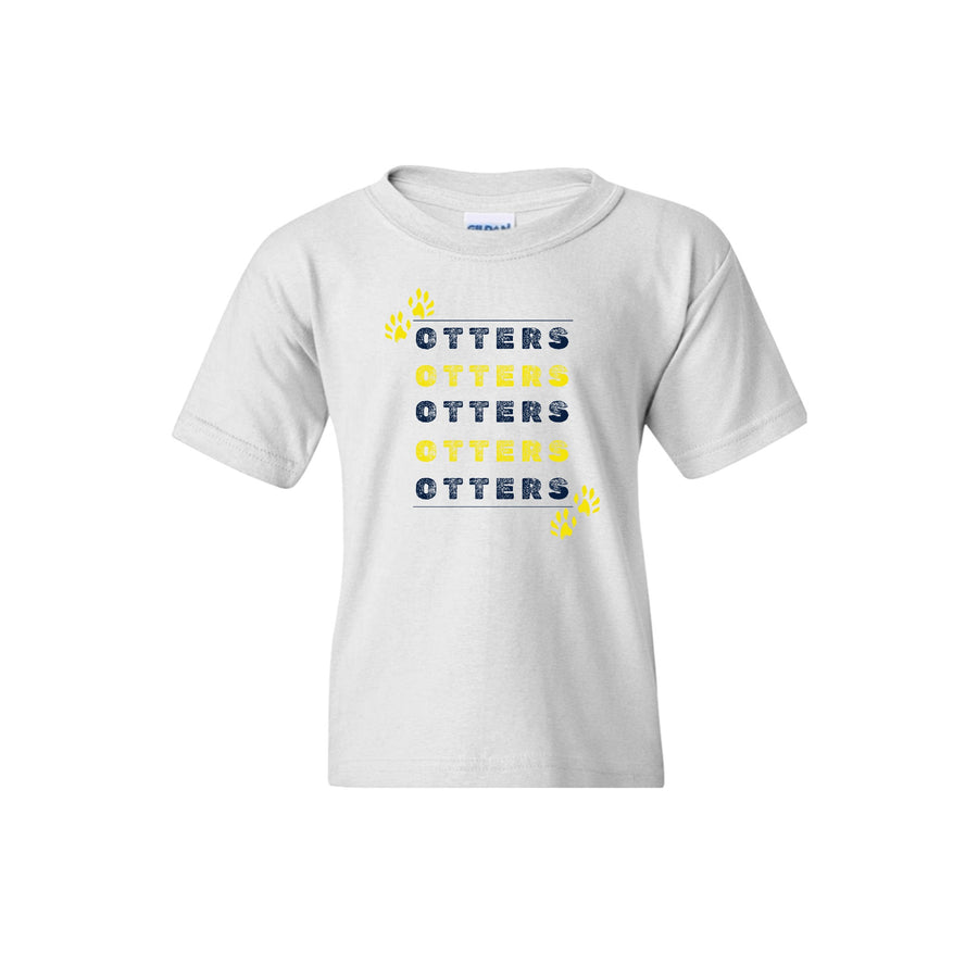 Creekside Elementary (Franklin TN) Spirit Wear-Youth Unisex T-Shirt On-Demand Repeating Otter