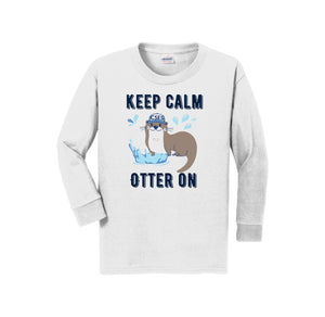 Creekside Elementary (Franklin TN) Spirit Wear-Youth Unisex Long Sleeve Tee On-Demand Keep Calm