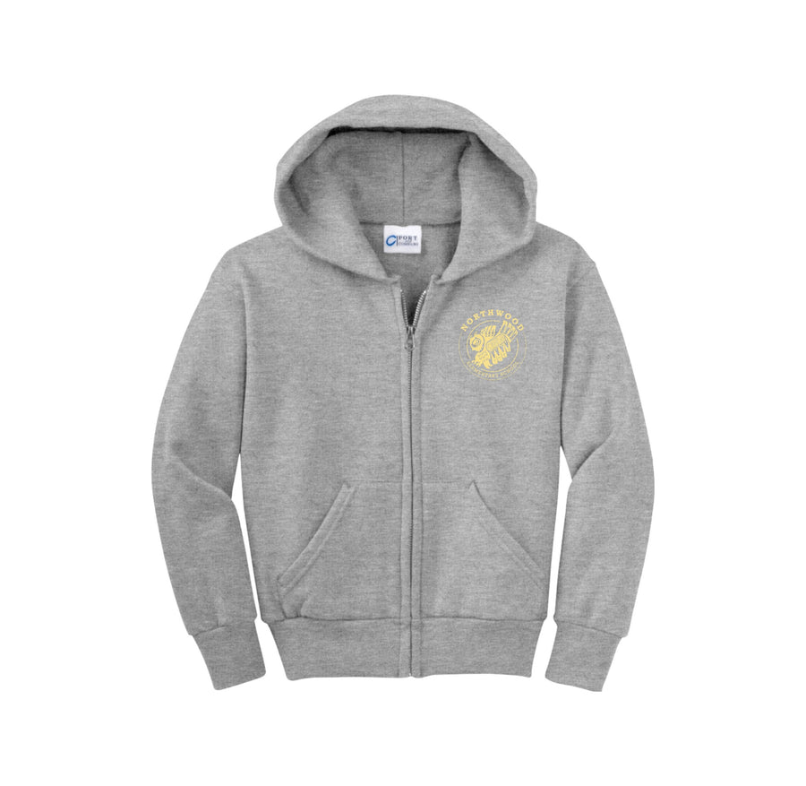 Northwood Elementary-Youth Unisex Full-Zip Hooded Sweatshirt On-Demand