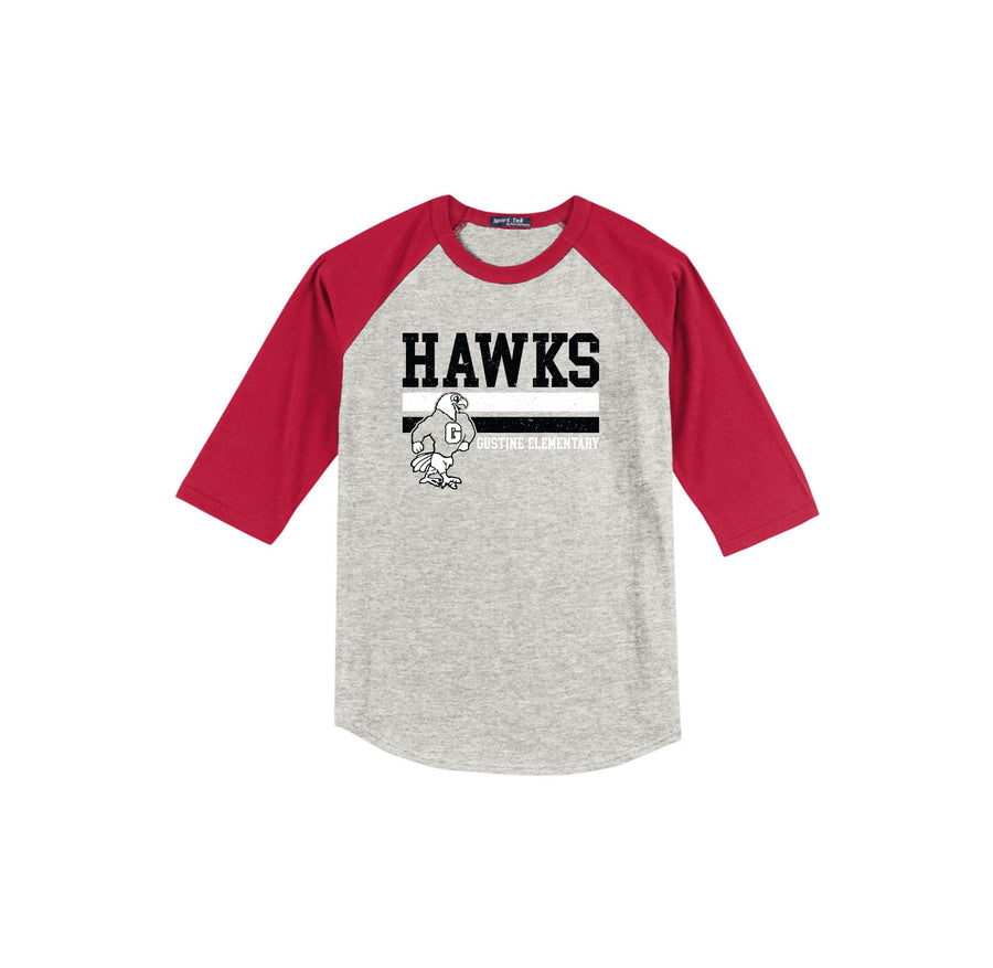 Gustine Elementary-Youth Unisex Baseball Tee On-Demand