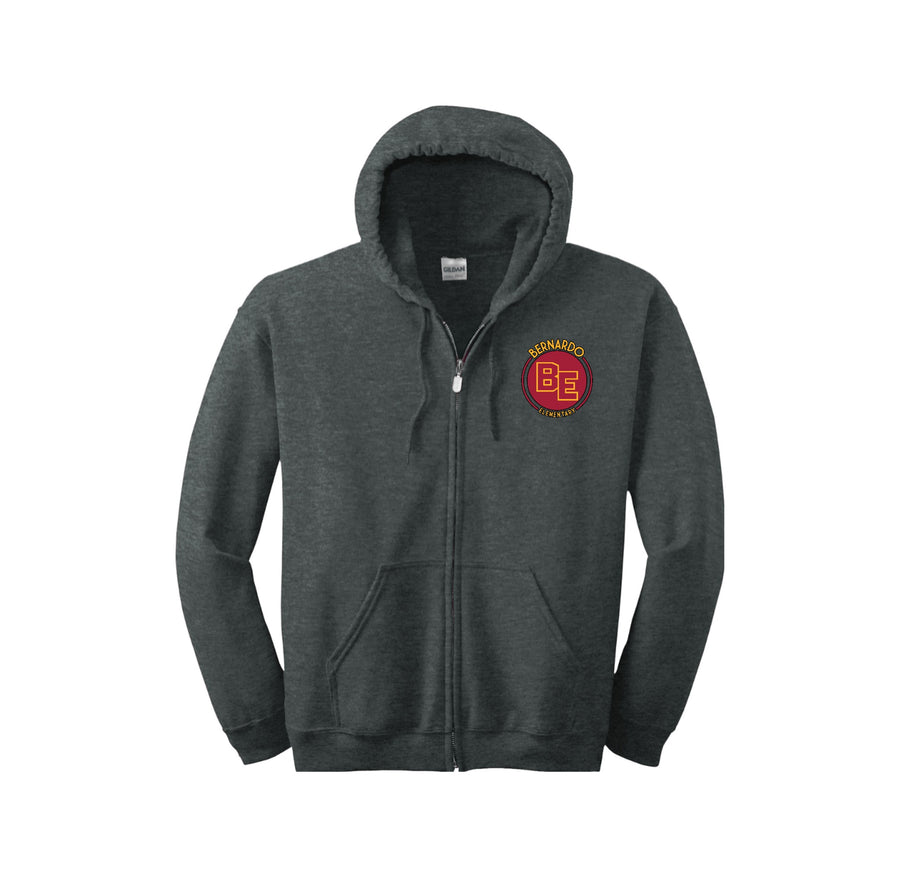 Bernardo Elementary-Adult Unisex Full-Zip Hooded Sweatshirt On-Demand