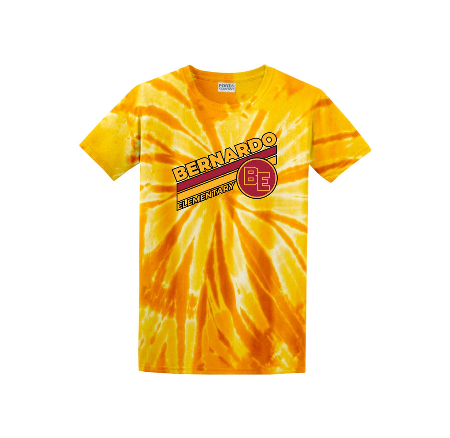 Bernardo Elementary-Adult Unisex Tie-Dye Shirt On-Demand  Stripe Logo