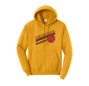 Bernardo Elementary-Adult Unisex Hoodie Stripe Logo