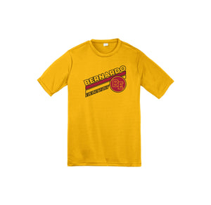 Bernardo Elementary-Youth Unisex Dri-Fit Shirt Stripe Logo