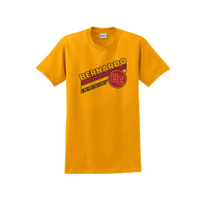 Bernardo Elementary-Adult Unisex T-Shirt Stripe Logo