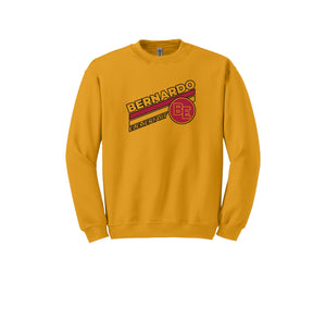 Bernardo Elementary-Adult Unisex Crewneck Sweatshirt Stripe Logo