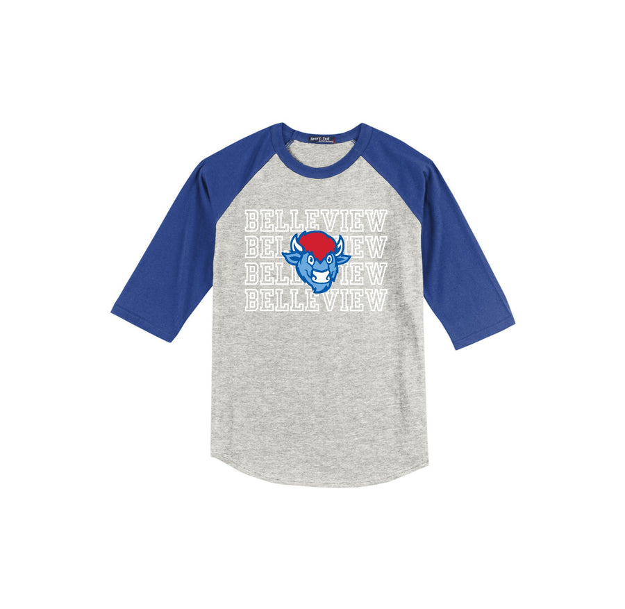 Belleview Elementary-Youth Unisex Baseball Tee On-Demand Rocky