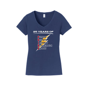 Ben Franklin Elementary (Corona, Ca)-Womens Fan Favorite V-Neck Tee On-Demand Pride Logo