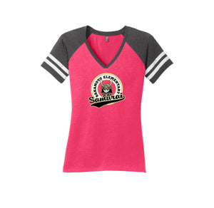 Sakamoto Elementary-Womens Premium Game V-Neck Tee On-Demand