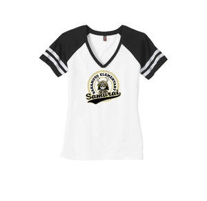 Sakamoto Elementary-Womens Premium Game V-Neck Tee On-Demand