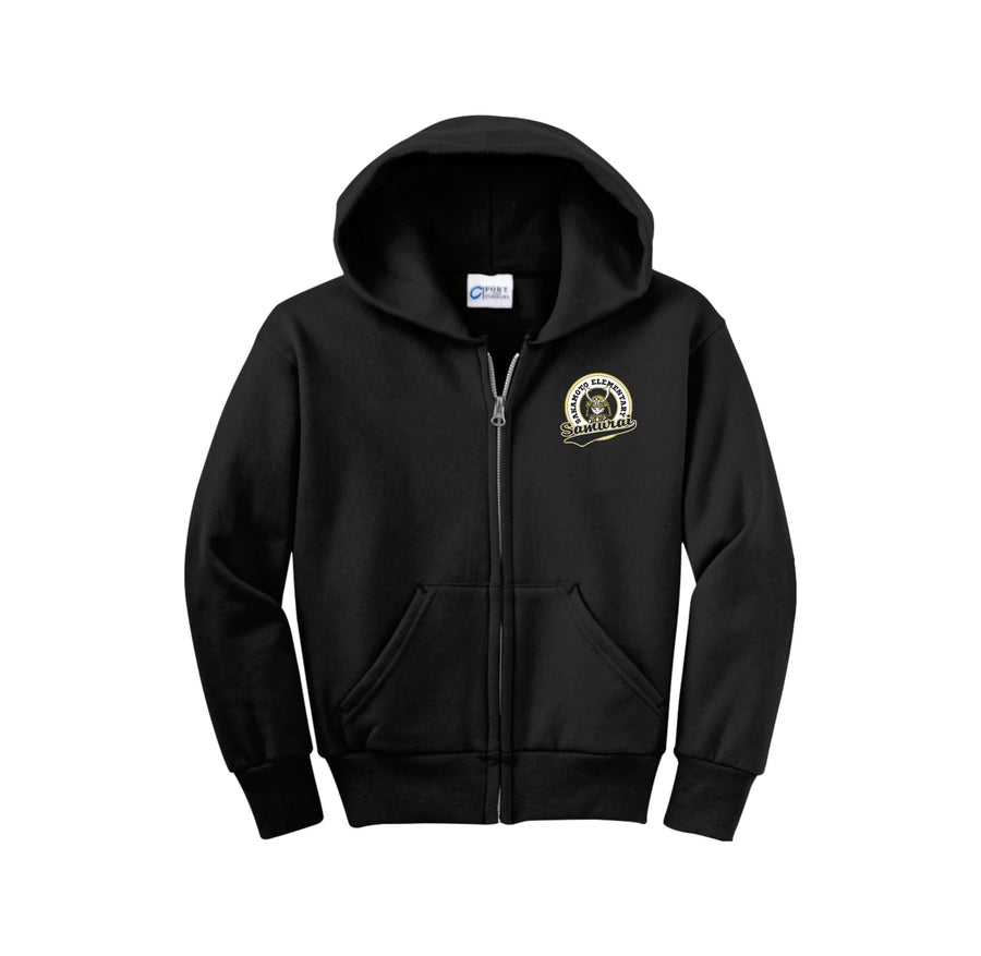 Sakamoto Elementary Spirit Wear 2024-25 On Demand-Youth Unisex Full-Zip Hooded Sweatshirt On-Demand