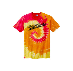 Christa McAuliffe Elementary Spirit Wear 2024-25 On Demand-Youth Unisex Tie-Dye Shirt On-Demand Check Logo