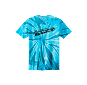 Christa McAuliffe Elementary Spirit Wear 2024-25 On Demand-Youth Unisex Tie-Dye Shirt On-Demand Check Logo