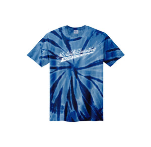 Christa McAuliffe Elementary Spirit Wear 2024-25 On Demand-Youth Unisex Tie-Dye Shirt On-Demand Check Logo