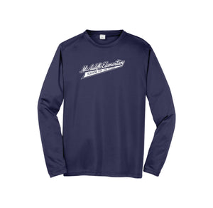 Christa McAuliffe Elementary Spirit Wear 2024-25 On Demand-Adult Unisex Dri-Fit Long Sleeve Tee On-Demand Check Logo