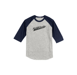 Christa McAuliffe Elementary Spirit Wear 2024-25 On Demand-Adult Unisex Baseball Tee On-Demand Check Logo