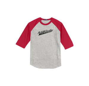 Christa McAuliffe Elementary Spirit Wear 2024-25 On Demand-Adult Unisex Baseball Tee On-Demand Check Logo