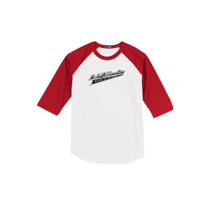 Christa McAuliffe Elementary Spirit Wear 2024-25 On Demand-Adult Unisex Baseball Tee On-Demand Check Logo