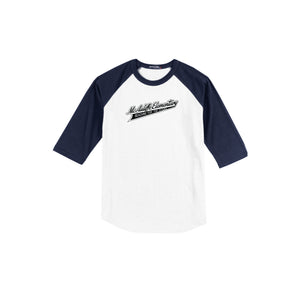 Christa McAuliffe Elementary Spirit Wear 2024-25 On Demand-Adult Unisex Baseball Tee On-Demand Check Logo