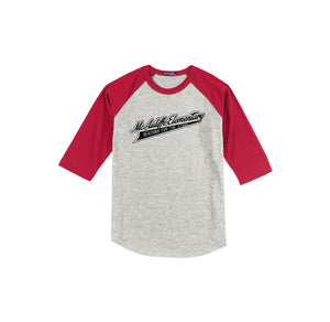 Christa McAuliffe Elementary Spirit Wear 2024-25 On Demand-Youth Unisex Baseball Tee On-Demand Check Logo