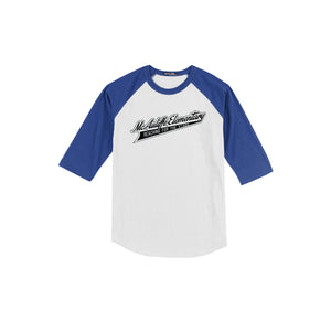 Christa McAuliffe Elementary Spirit Wear 2024-25 On Demand-Youth Unisex Baseball Tee On-Demand Check Logo