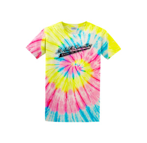 Christa McAuliffe Elementary Spirit Wear 2024-25 On Demand-Adult Unisex Tie-Dye Shirt On-Demand Check Logo